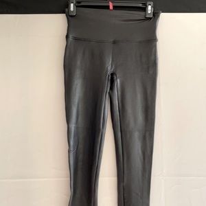 Faux leather Spanx leggings